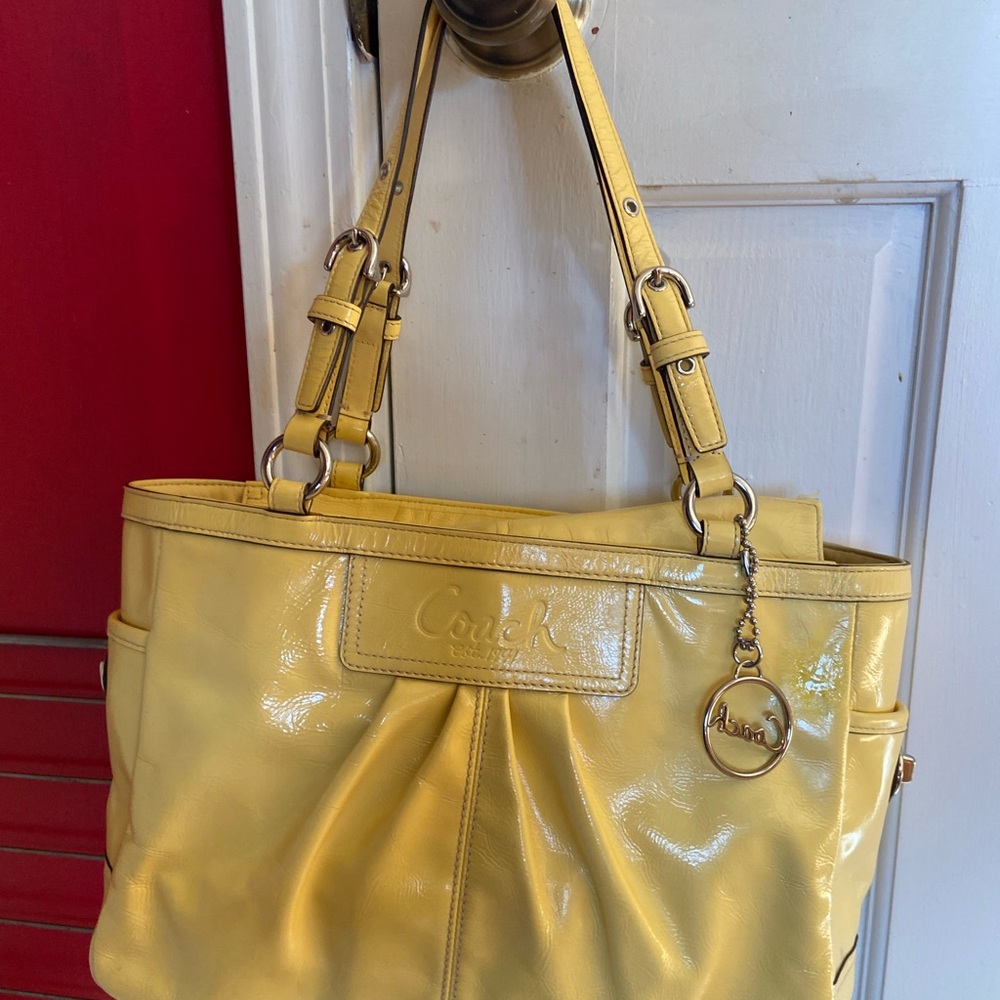 Coach Yellow Shoulder Bag